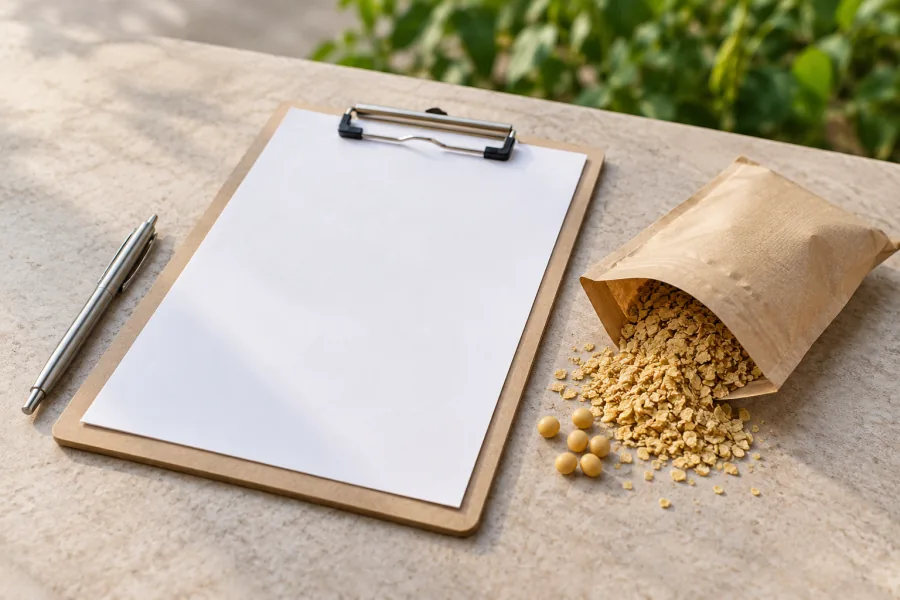 Illustrative raw-material review with purchasing documents